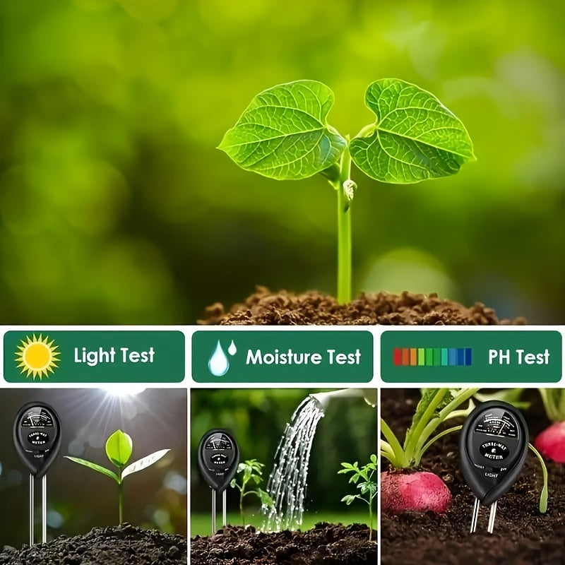 10 pack, Soil Tester, 3-in-1 Plant Moisture Meter Light And PH Tester - Alpine Outdoor Supplies and More